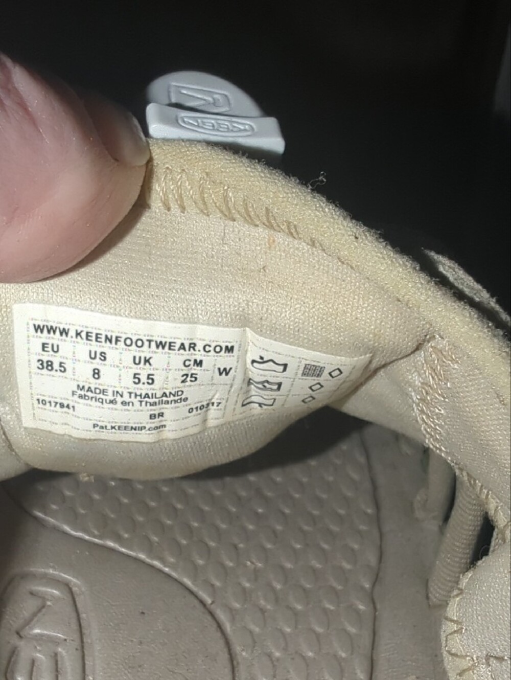 Keen Women's Light Gray Lace-Up Sneakers - Picture 6 of 7